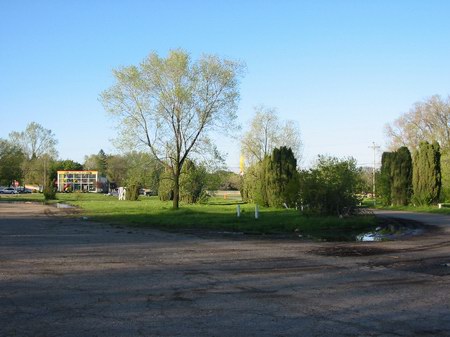Pontiac Drive-In Theatre - Entrance - Photo From Water Winter Wonderland (newer photo)